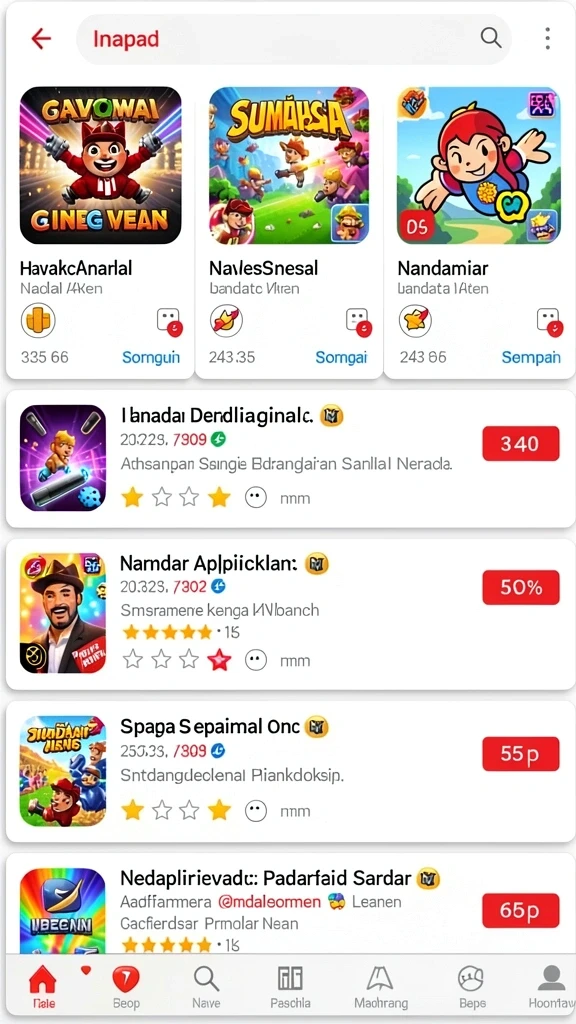 Tantangan menarik di setiap level yang menunggu.