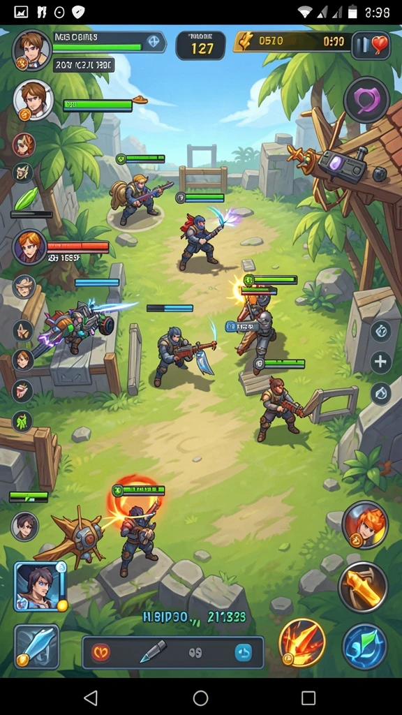 Screenshot menampilkan pemandangan indah dari level baru.