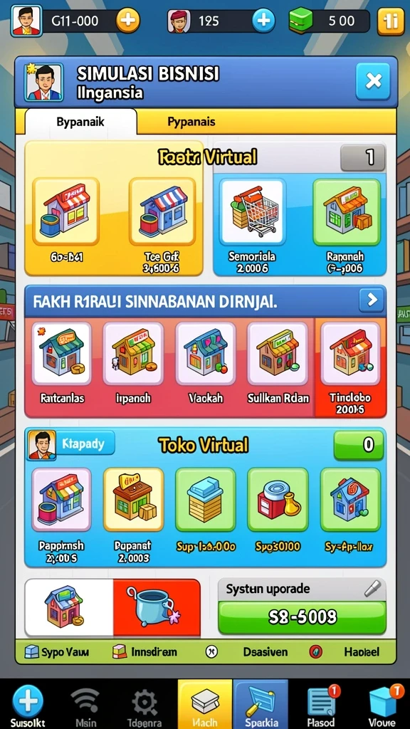 Tampilan awal yang menarik dan penuh warna.
