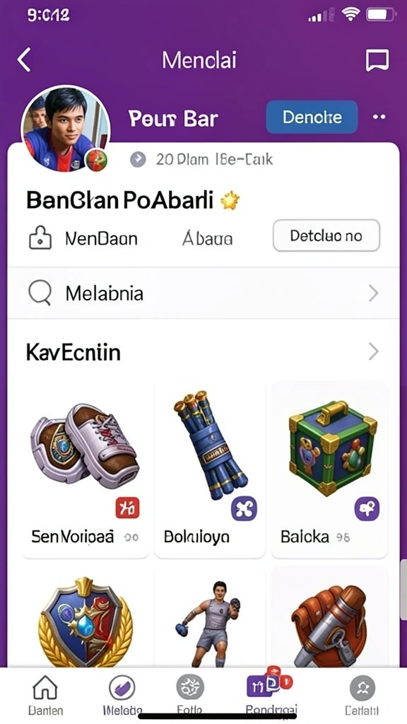 Tampilan awal DEWA22 dengan grafis menarik.