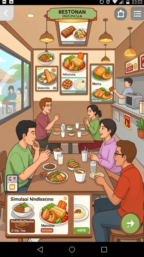 Tampilan antarmuka yang ramah pengguna.