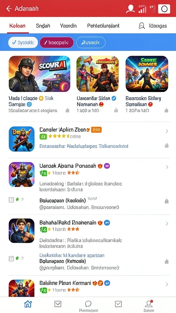 Fitur komunitas untuk berbagi pengalaman bermain.
