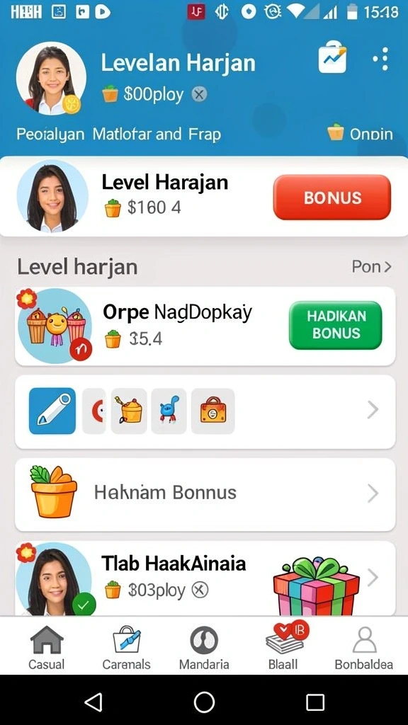 Tampilan antarmuka HUJANTOTO yang menarik dan intuitif.