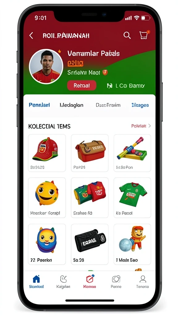 Tampilan awal game yang menarik dan intuitif.