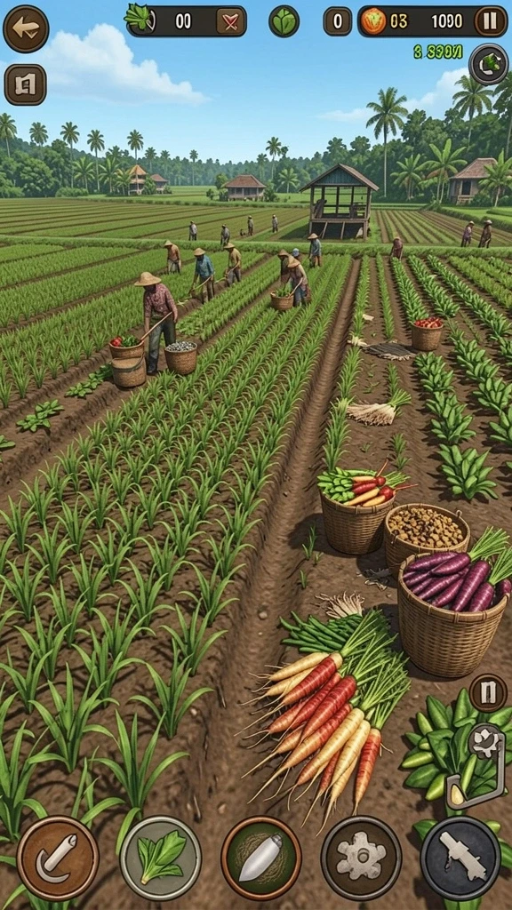 Screenshot menunjukkan level dengan desain grafis yang memukau.