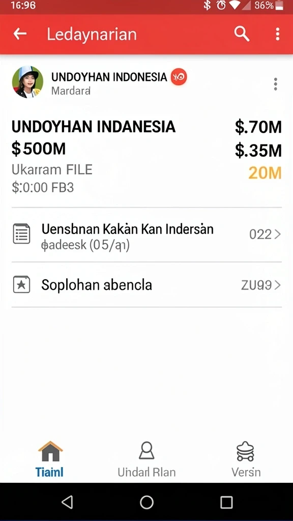 Fitur live draw untuk hasil langsung.