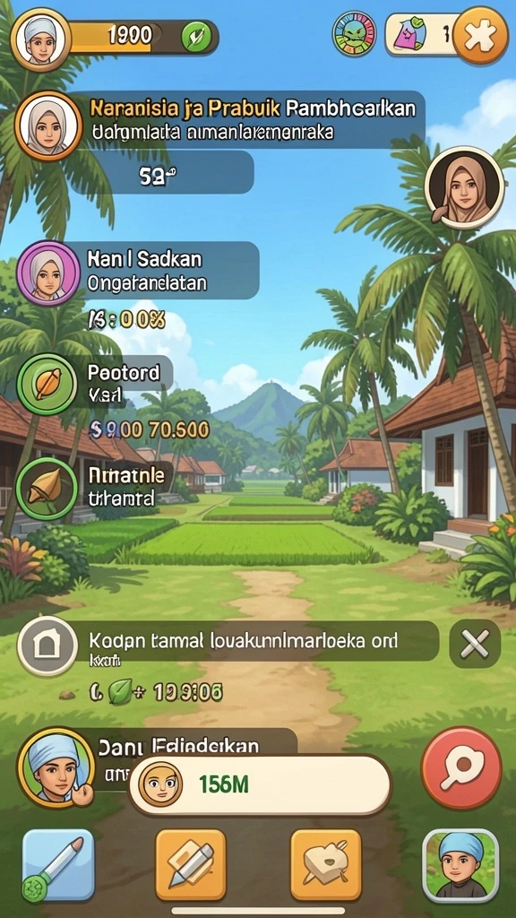 Screenshot saat bermain mode kompetisi dengan teman.