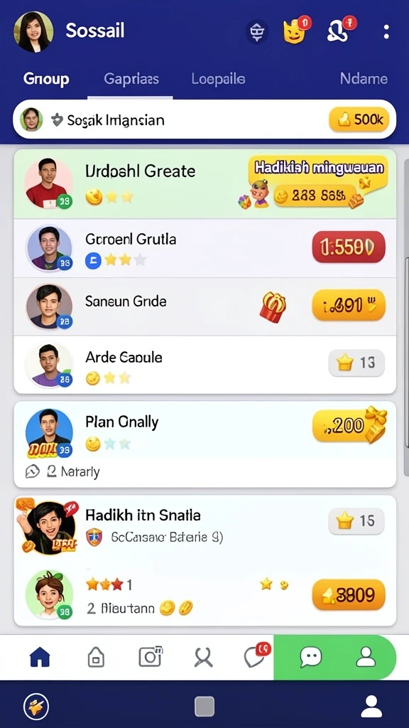 Karakter-karakter unik dengan kemampuan khas masing-masing.
