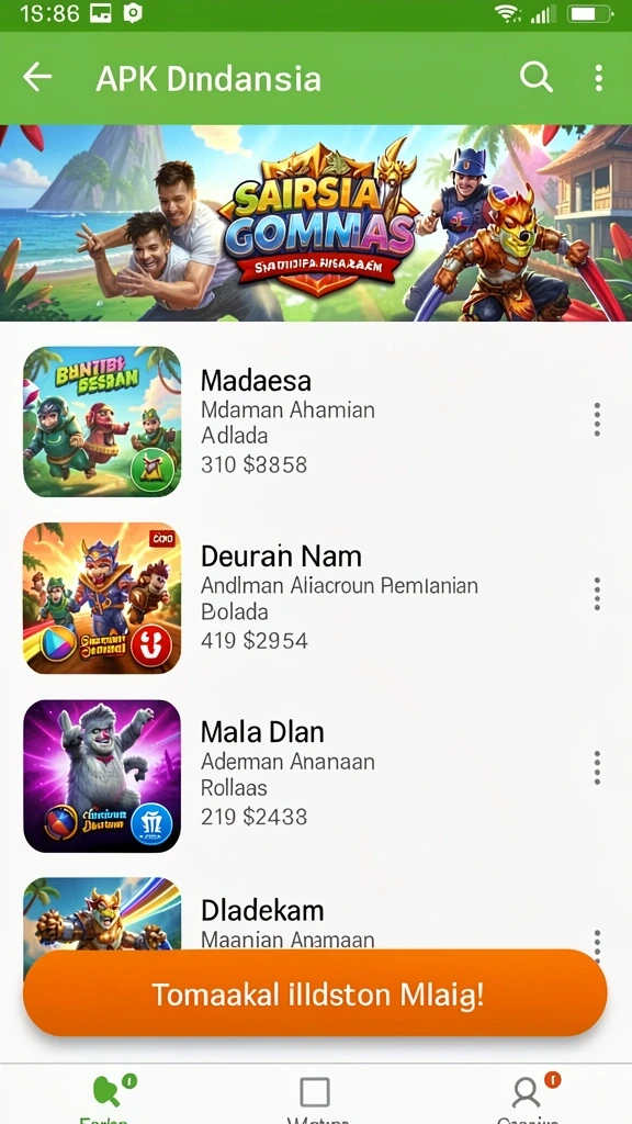 Menu kategori produk yang lengkap dan terstruktur.