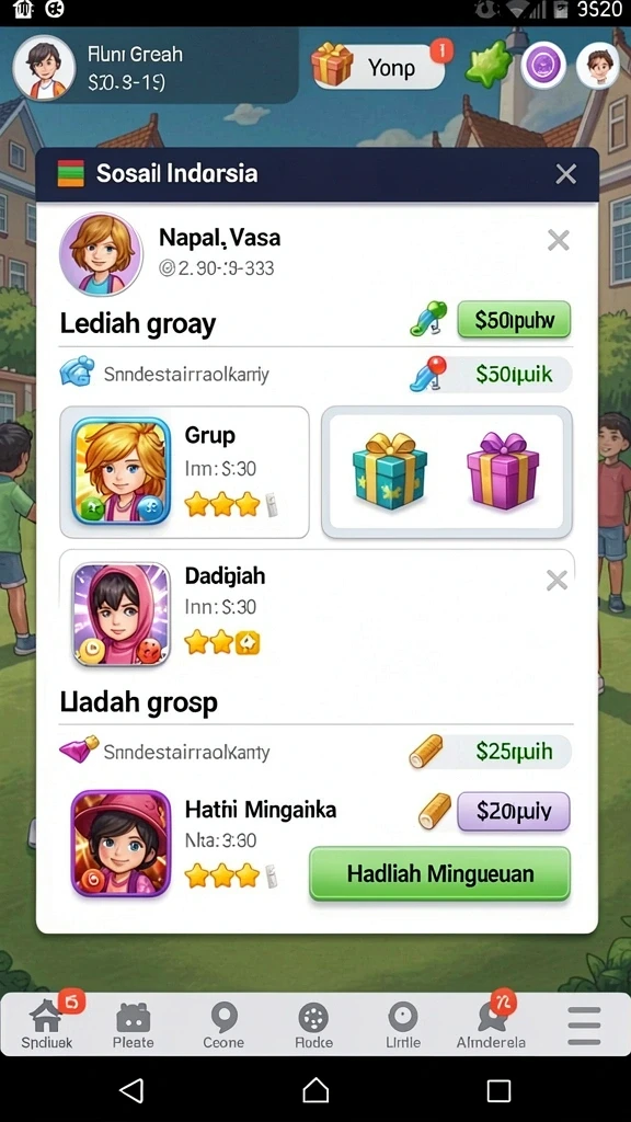 Tampilan antarmuka yang intuitif dan menarik.