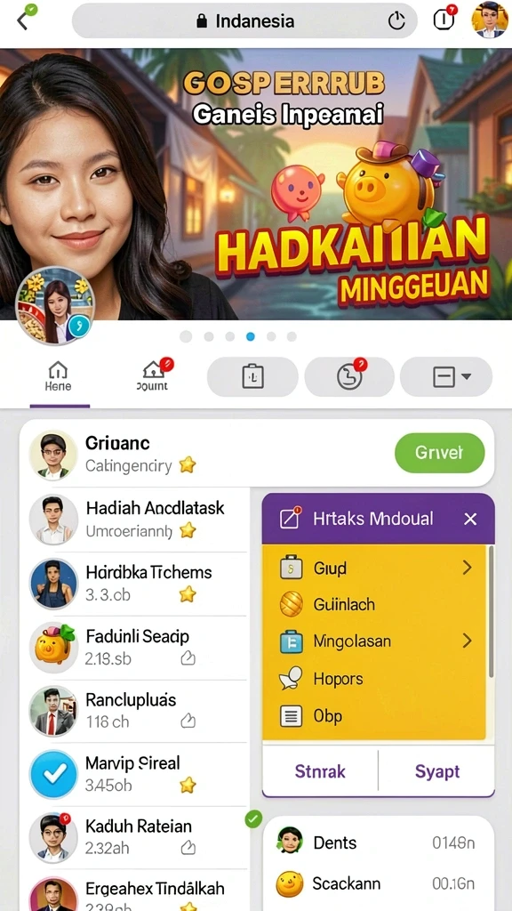Desain kartu yang memukau dan berwarna-warni.