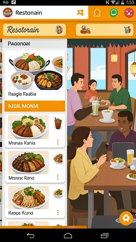 Tampilan antarmuka pengguna yang ramah dan menarik.
