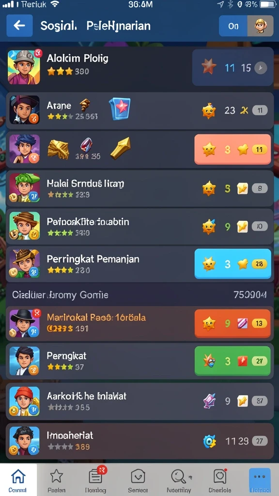 Menampilkan karakter samurai dengan senjata unik.