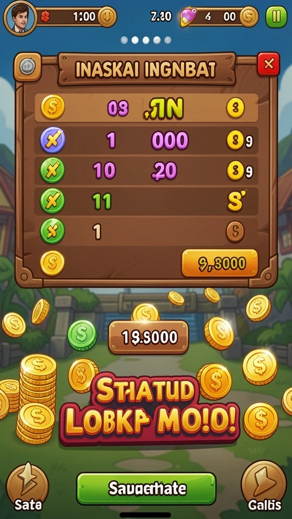 Screenshot karakter utama dalam aksi petualangan.