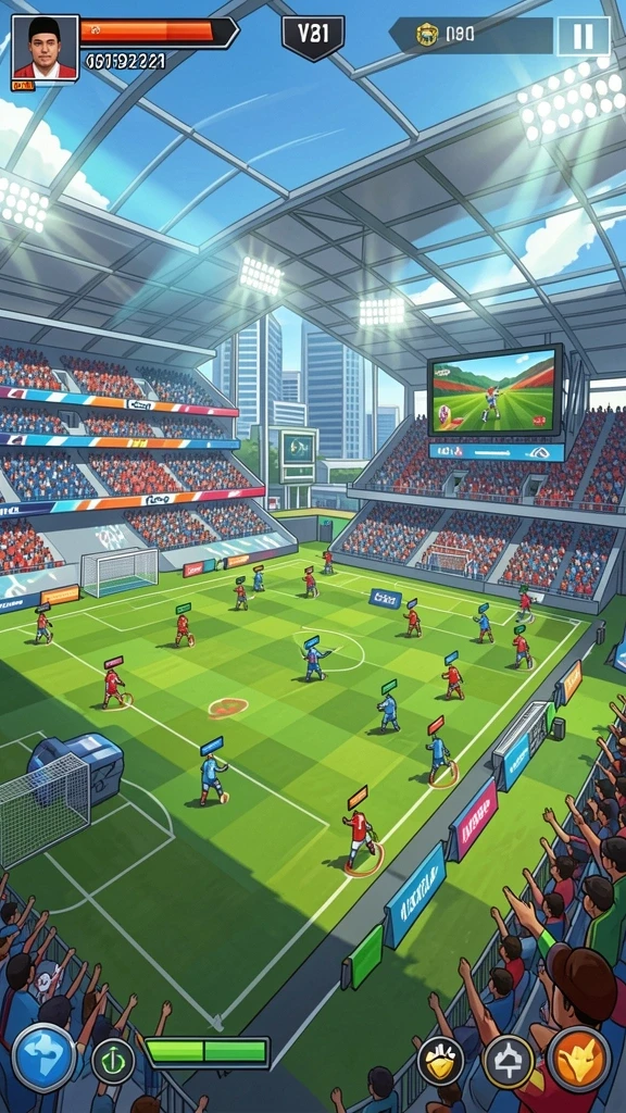 Tampilan permainan yang menarik dan interaktif.