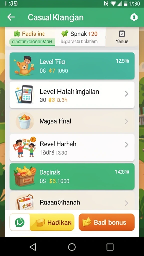 Mode permainan menarik untuk meningkatkan keterampilan menebak.