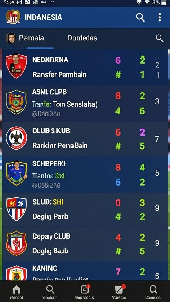 Tangkapan layar menunjukkan antarmuka utama TV888 yang menarik.