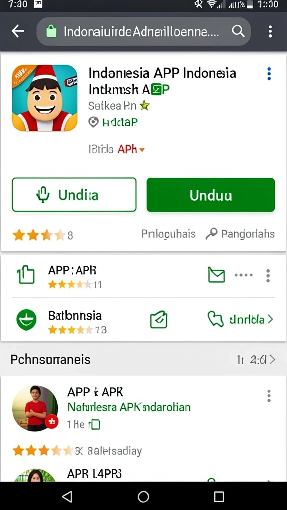 Tampilan utama aplikasi dengan pilihan permainan yang beragam.