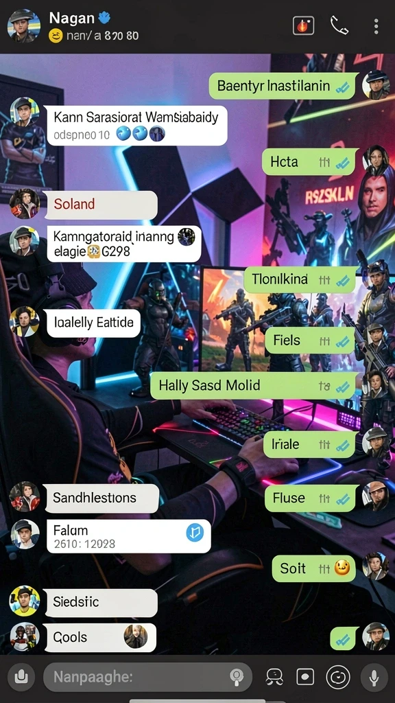Menunjukkan interaksi antar pemain di komunitas.