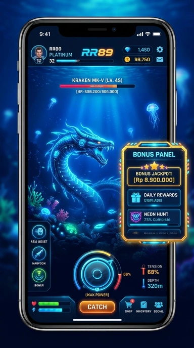 rr89 — layar beranda
